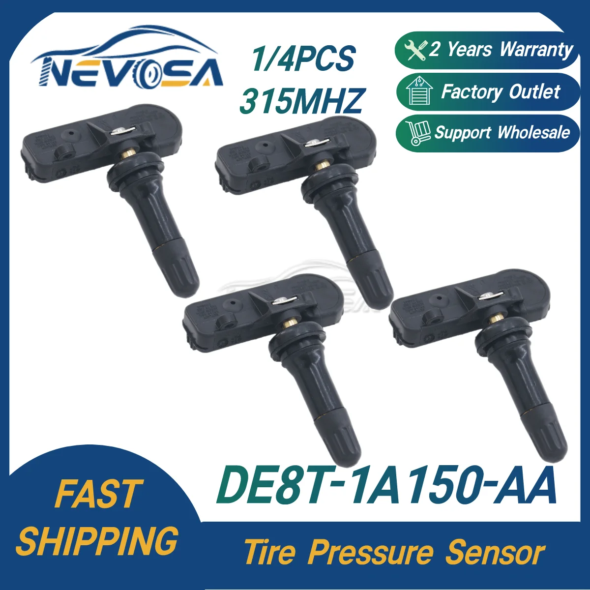 

Nevosa TPMS Sensor DE8T-1A150-AA Tire Pressure Control For Ford Mustang Explorer E-150 E-350 Lincoln Navigator MKZ MKT Mercury