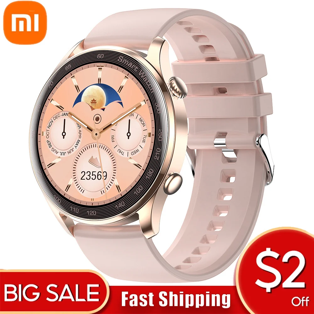 

Xiaomi ak32 smart watch female full touch bluetooth called music player sports watch custom dial ip67 waterproof dip67 heart