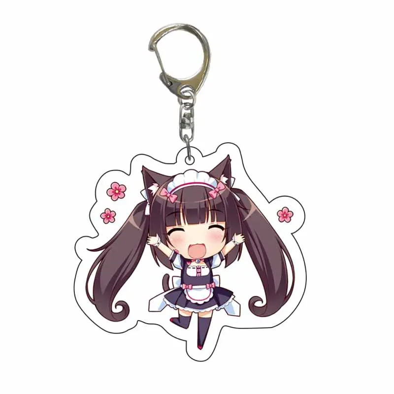 Брелок для ключей Nekopara в стиле аниме супер милая кошачья шоколадная ваниль
