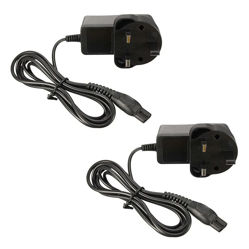 

Top Deals 2X Power Charger Cord Adapter For Shaver Hq8505 Hq7380 Hq8500 (Uk Plug)