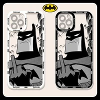 cartoon superhero batman phone case for iphone 11 12 13 pro max xr xs x 7 8 plus mini squishy soft cover