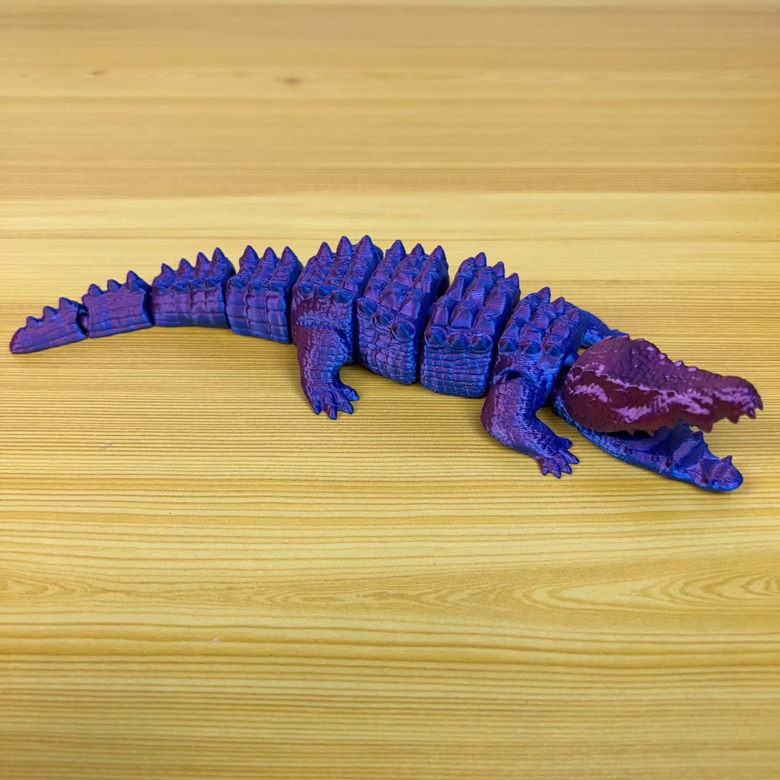 

Горячее украшение комнаты, 3D печатный крокодил, шарнирные подвижные забавные подарки, вращающиеся офисные украшения для дома, рабочего стола, ремесленный декор