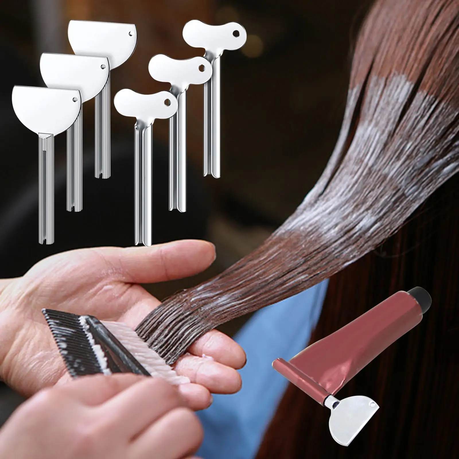 6 шт. зубная паста металлический сжимающий ролик для намотки покраски