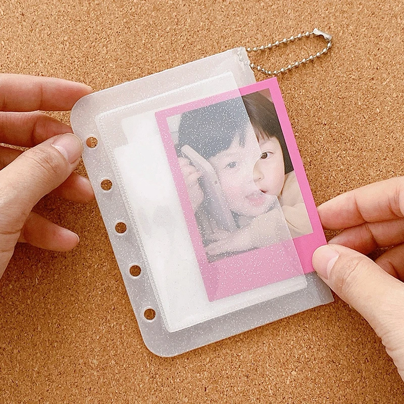 M5 A8 Чехол-держатель для карт с пятью отверстиями прозрачный блестящий чехол из