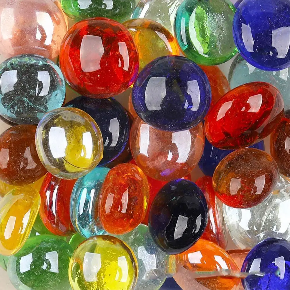 

Полупрозрачные стеклянные бусины 200 г/7,05 унций 17-22 мм, Плоская Круглая мозаичная плитка для творчества «сделай сам», материал для творчества...
