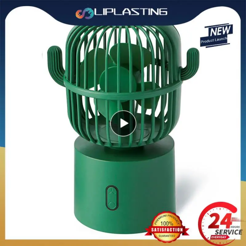 

Usb Fan Creative Cactus Shape Low Noise Desktop Small Fan Super Long Endurance Air Conditioning Household Accessories Exquisite