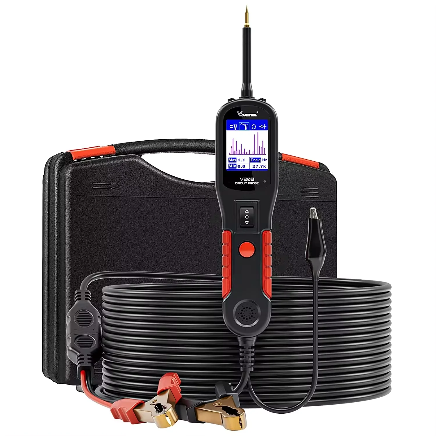 

Автомобильный тестер электрической цепи VDIAGTOOL V200, 6-30 в, с ЖК-дисплеем