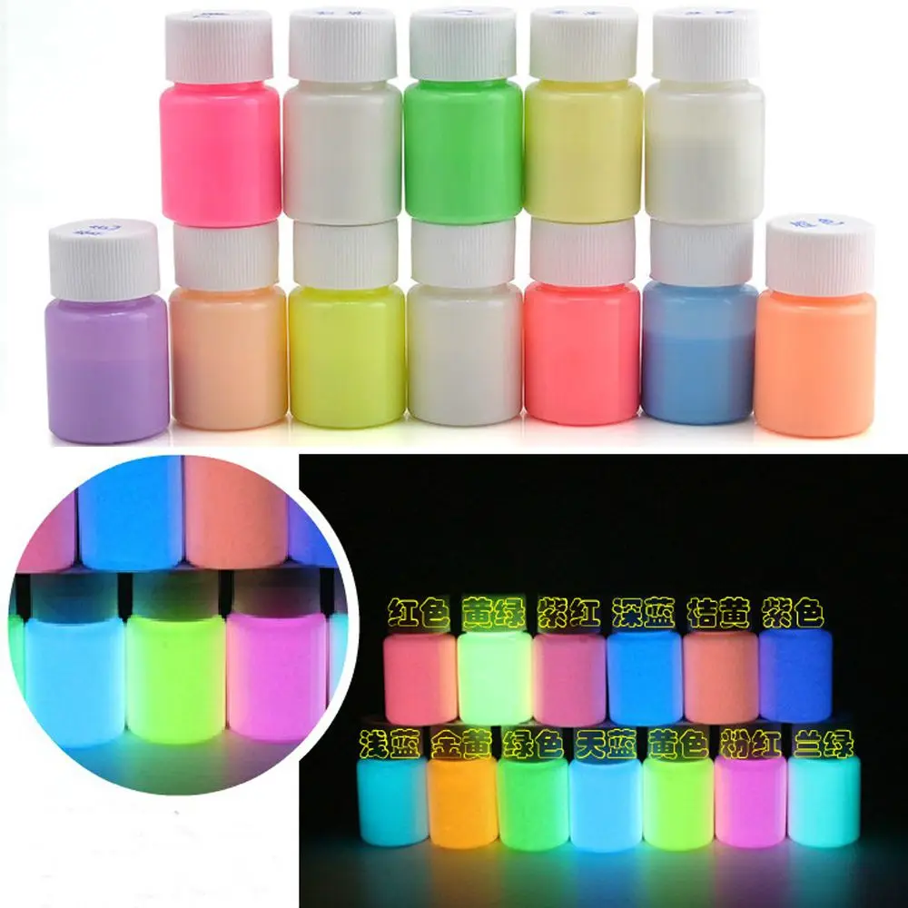 

20g Multicolr Luminous Paint Glow In The Dark Acrylic Temporary Tattoo Pigment Bright Fashion Party Body Decoration DIY Craft