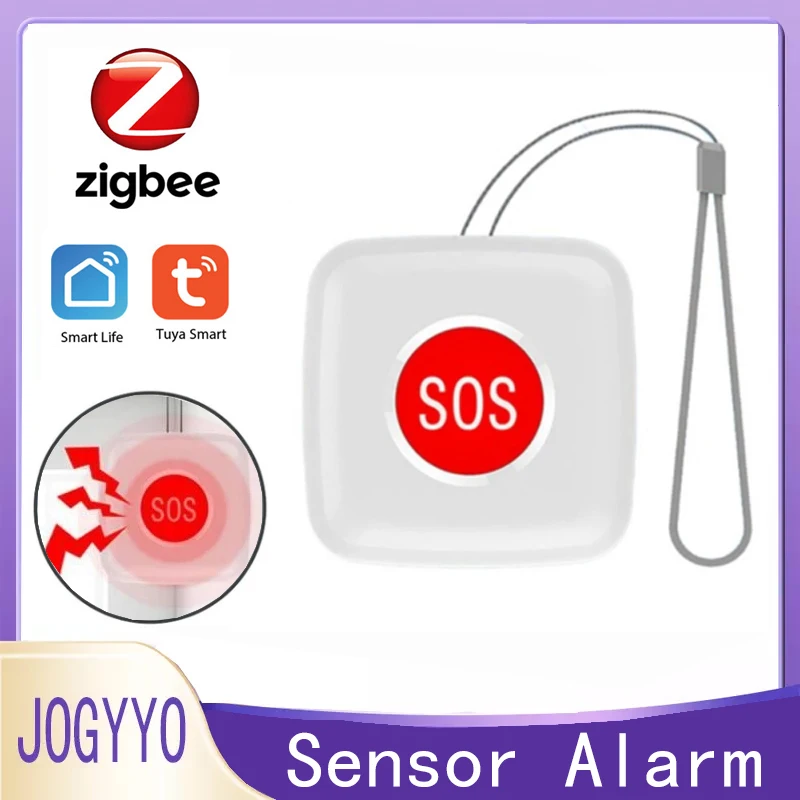 

Кнопка SOS TUYA ZigBee, сенсорная Водонепроницаемая сигнализация для пожилых людей, переключатель для аварийной помощи, работает с приложением Tuya...