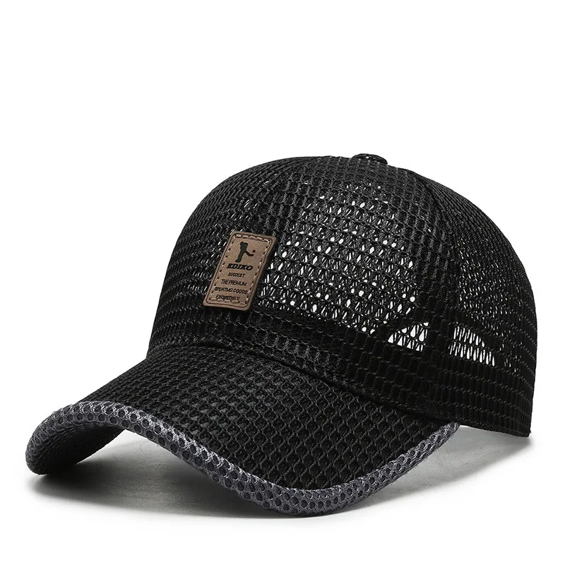 

Summer Men's Mesh Baseball Cap For Women Fashion Breathable Snapback Sun Protection Tennis Golf Cap Outdoor Sport Visor Sun Hats