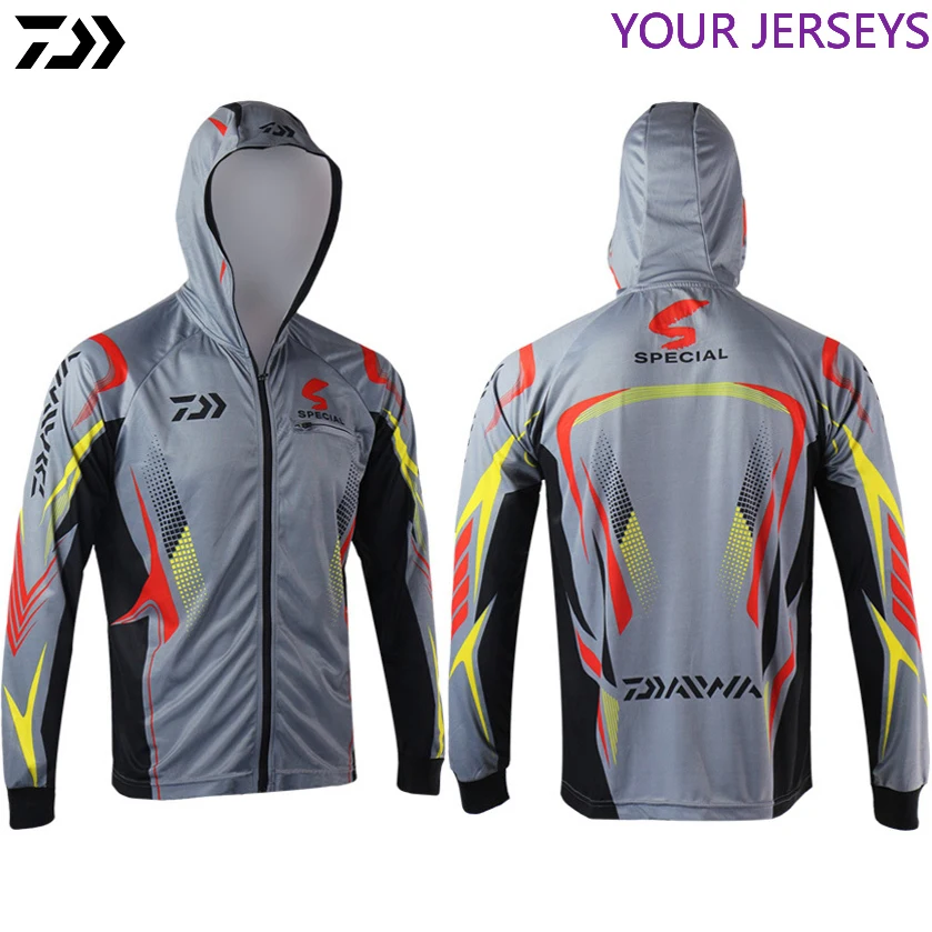 

DAIWA Special Summer Sun Protection Fishing Shirts Daiwa Hoodie Breathable Long Sleeve Quick-Dry Sport Cycling Men Fishing Shirt