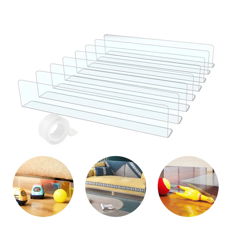 

Блокировщик игрушек для мебели под кушеткой, блокировщик регулируемого бампера, защита от движения под диван, мебель, кровать для домашних животных, детей