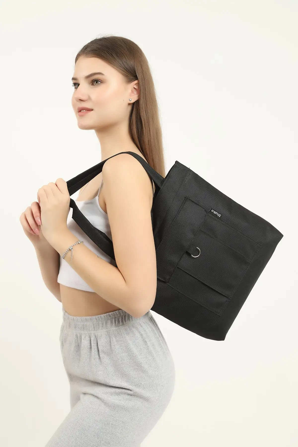 

Черный рукав и сумка через плечо 35x35 см