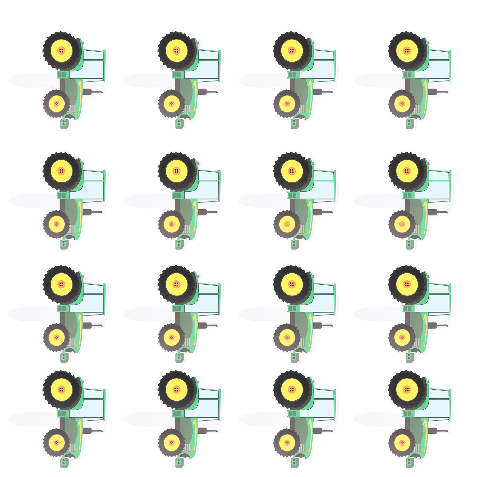 

42 Pcs Trucks Boys Decorative Cake Toppers Birthday Party Supplies 10X9 Green Child