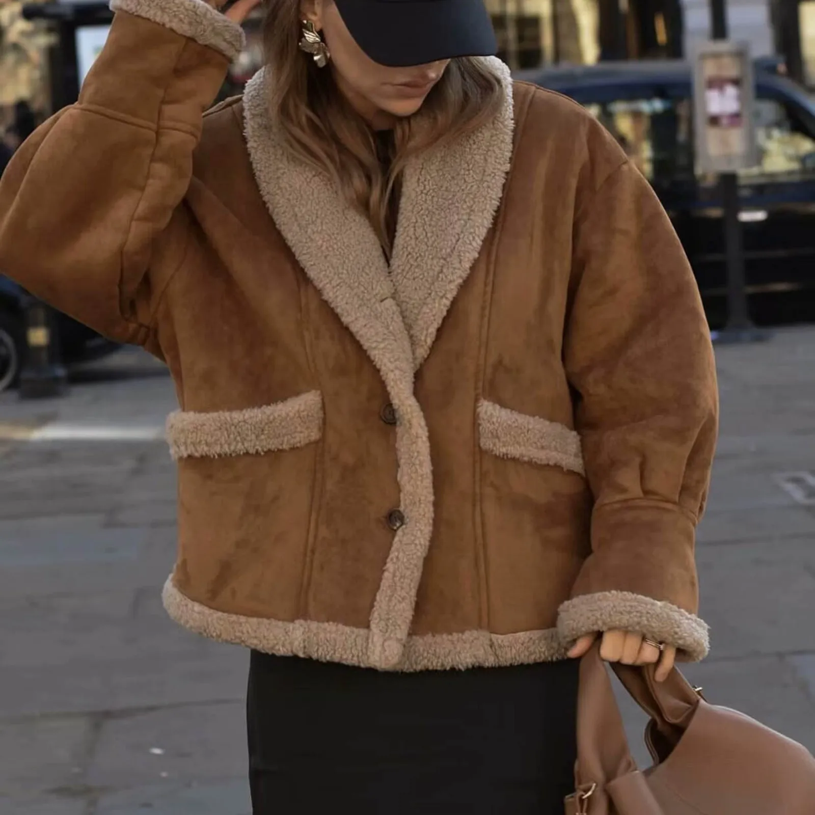 Осенне-зимняя женская одежда в американском винтажном стиле шерстяные куртки с