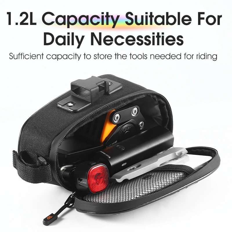 Портативная велосипедная сумка WEST BIKING 1 2 л сверхлегкая светоотражающая для