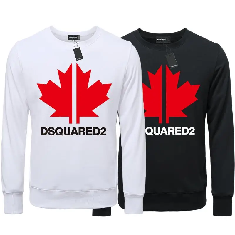

Мужские свитшоты, хлопковый свитер Dsquared2, Брендовые повседневные спортивные костюмы с принтом, черный тренд для женщин, пары, девушки
