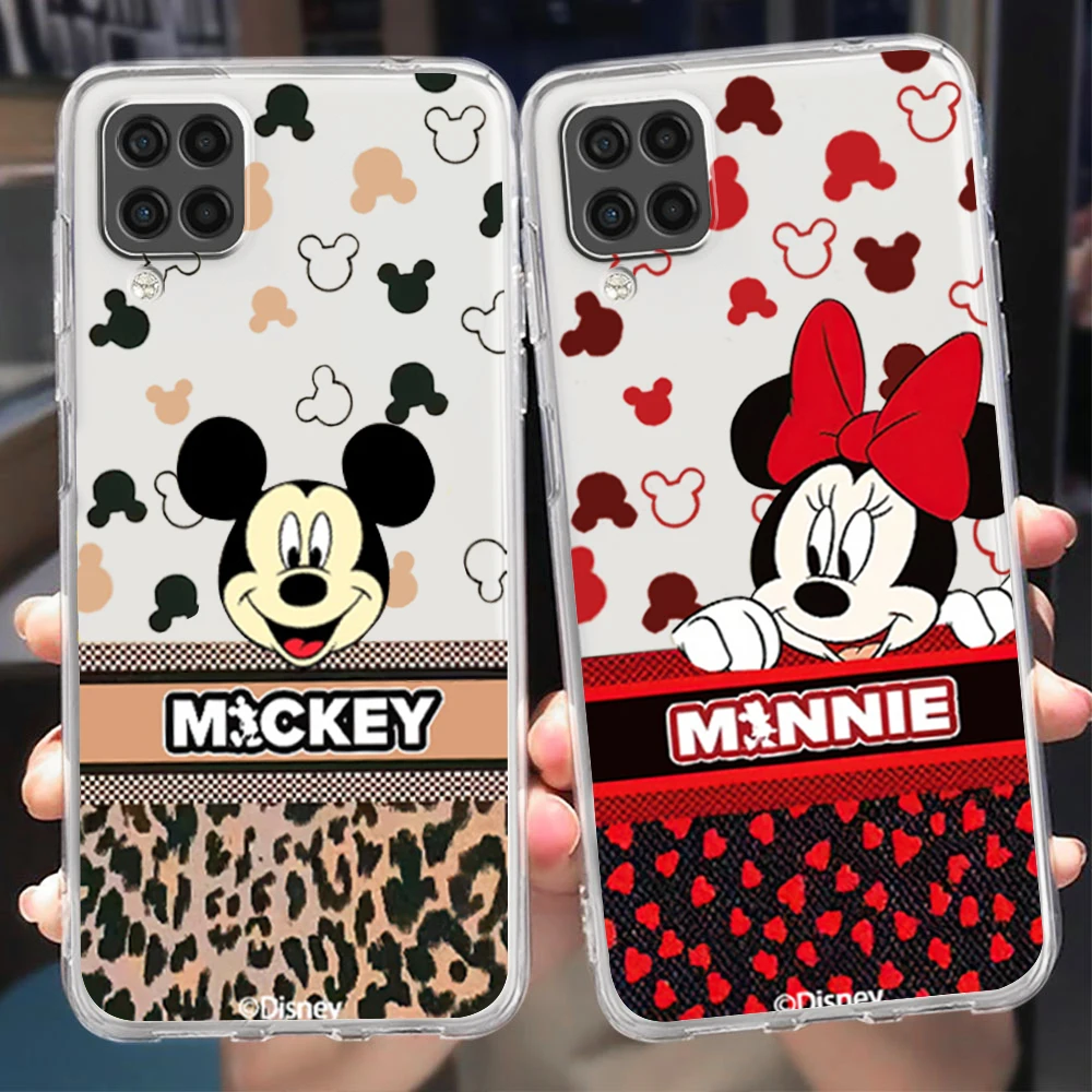 

Luxury Mickey Minnie Cute cool For Samsung A73 A72 A71 A53 A52 A51 A42 A33 A32 A23 A22 A21S A13 A12 Transparent Phone Case