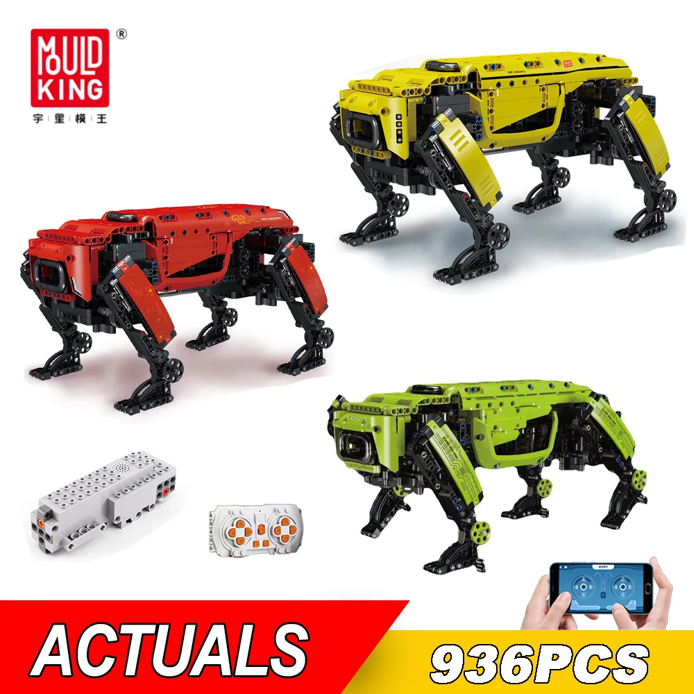 

MOULD KING Technical Robot Bricks Toys The RC Motorized Boston Dynamics Big Dog Model AlphaDog Building Blocks Kids Toy Gift