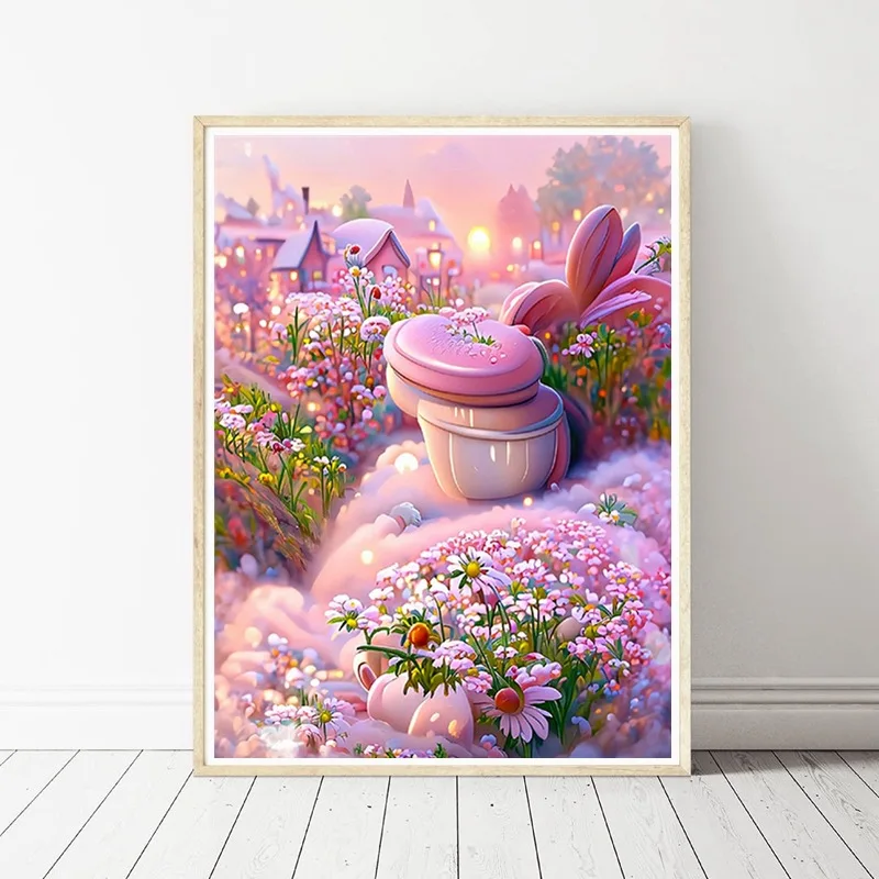 

5D Diamond Painting Landscape Diamond Embroidery Cross Stitch DIY Stick Drill Painting Decorative Painting of Living Room