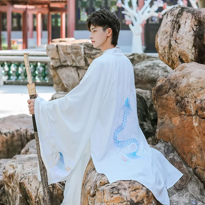 Chinese Hanfu Ancient Traditional Clothing for Men Stage Folk Dance Costume National Cosplay Performance |