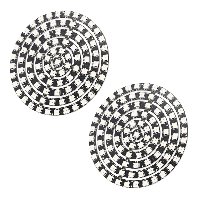 

2X WS2812 SK6812 радиус светодиодный мм светодиодное кольцо 110 DC5V Сделай Сам светодиодное кольцо встроенное RGB адресное светодиодное кольцо 93 бит с...