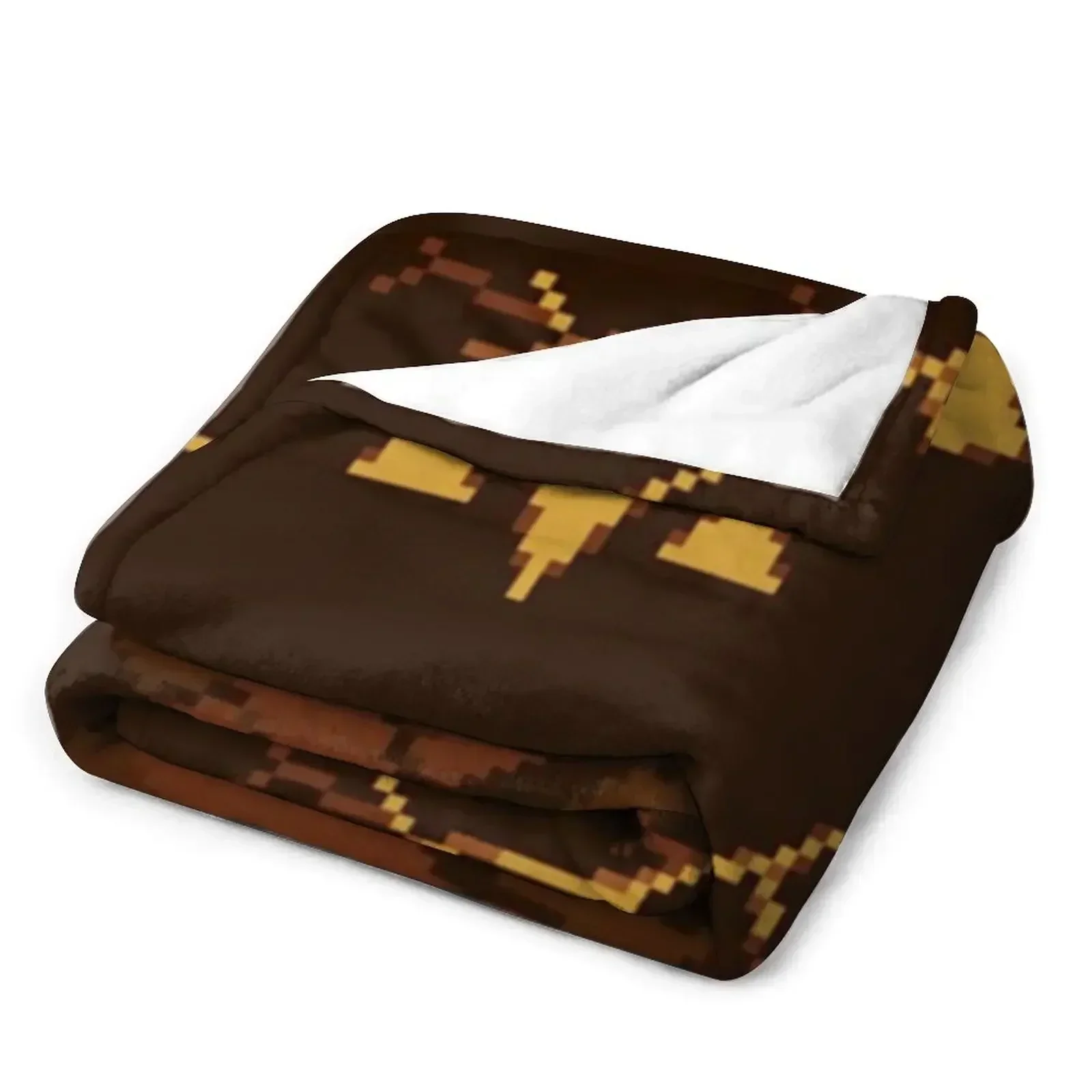 Deltarune logo Throw Blanket blankets and throws Softest Hairy Heavy Blankets