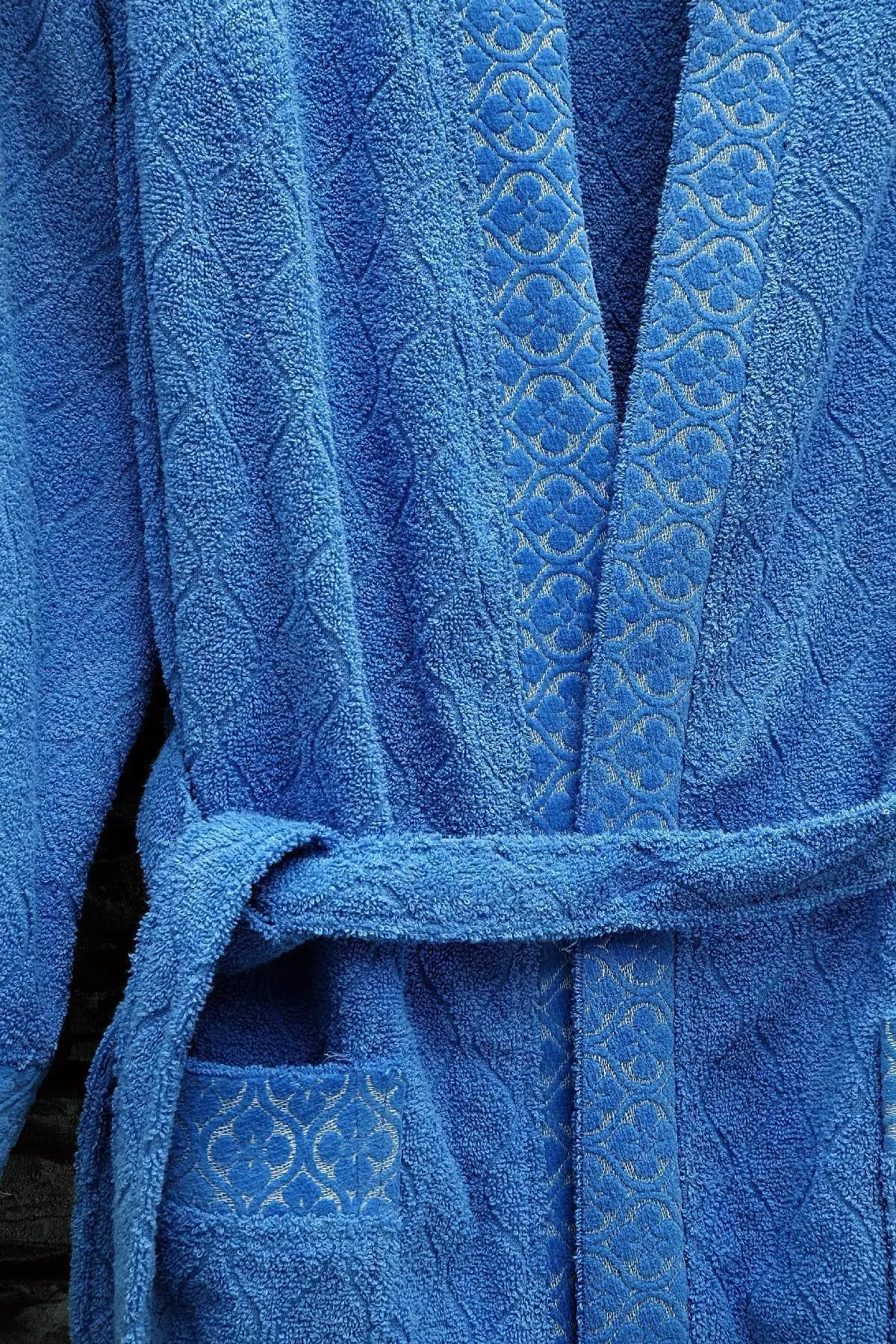 Curling Jacquard Male Bathrobe Set (3 Pcs Set)