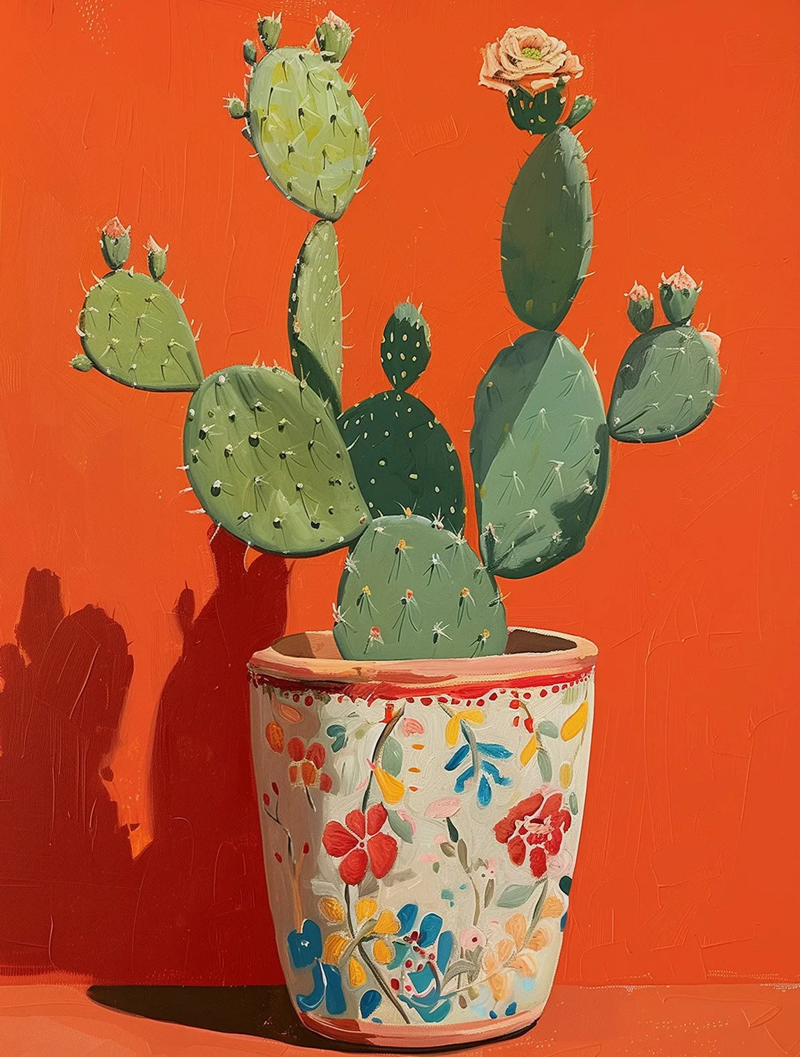 

Печать на холсте «Кактус и пустыня»