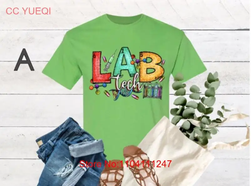 Футболка Lab Tech для работников здравоохранения профессиональная с длинными или