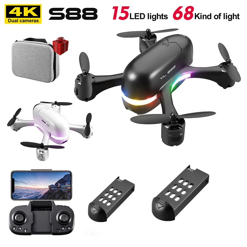 

Квадрокоптер S88 RC 4K HD с двойной камерой и фильтрами