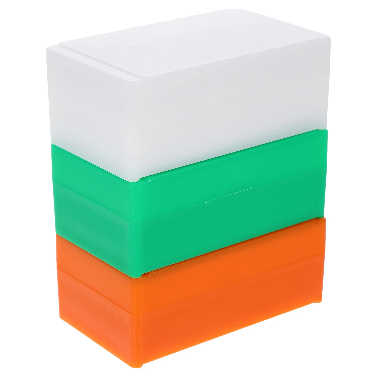 

3 Pcs Slide Box Microscope Laboratory Holder Storage Organizer Case Plastic Container