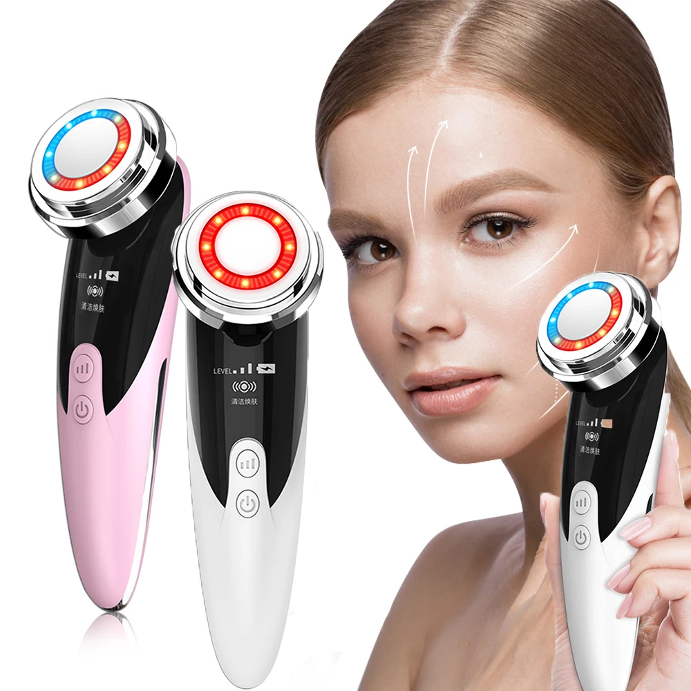 

Face Massager Skin 4 In 1 Rejuvenation Massage LED Facial Lifting Beauty Vibration Wrinkle Removal Anti Aging Radio Frequency