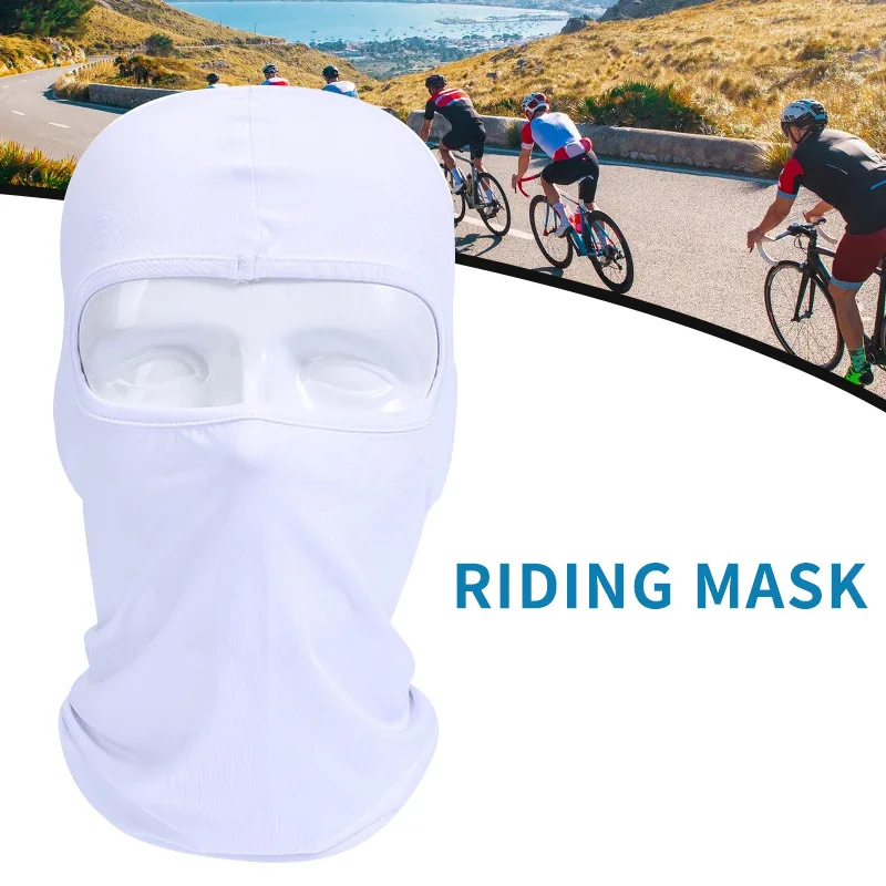 1pcs Lycra Motorcycle Full Face Mask Men Women Wargame Cycling Ski Snowboard Wind Cap Winter Warm Neck Black Bike Outdoor Sports | Спорт и