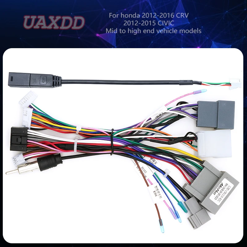 Для HONDA CRV автомобильное радио Android DVD стерео аудио экран мультимедийное видео CD плеер навигация MP3 MP5 CD 6-контактные кабели жгут проводов