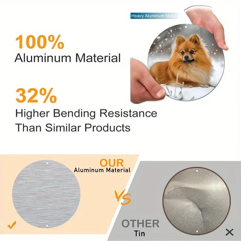 Винтажная алюминиевая металлическая жетон для собаки круглый венок