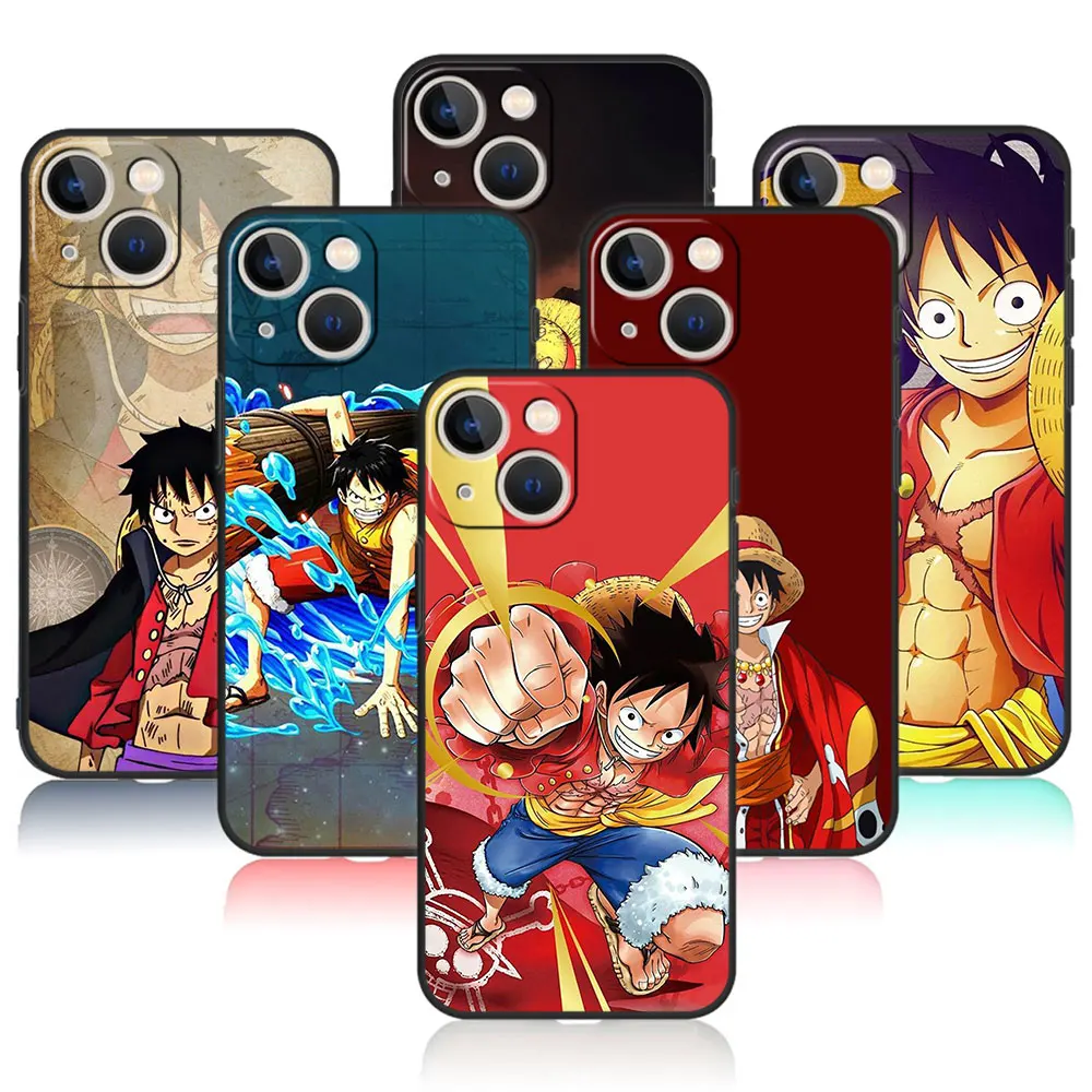 

Phone Case For iPhone 14 13 12 11 Pro Max 5 5S 6S 6 7 8 Plus X XR XS SE2022 12 13 Mini Cover Fundas Anime One Piece Zoro Luffy