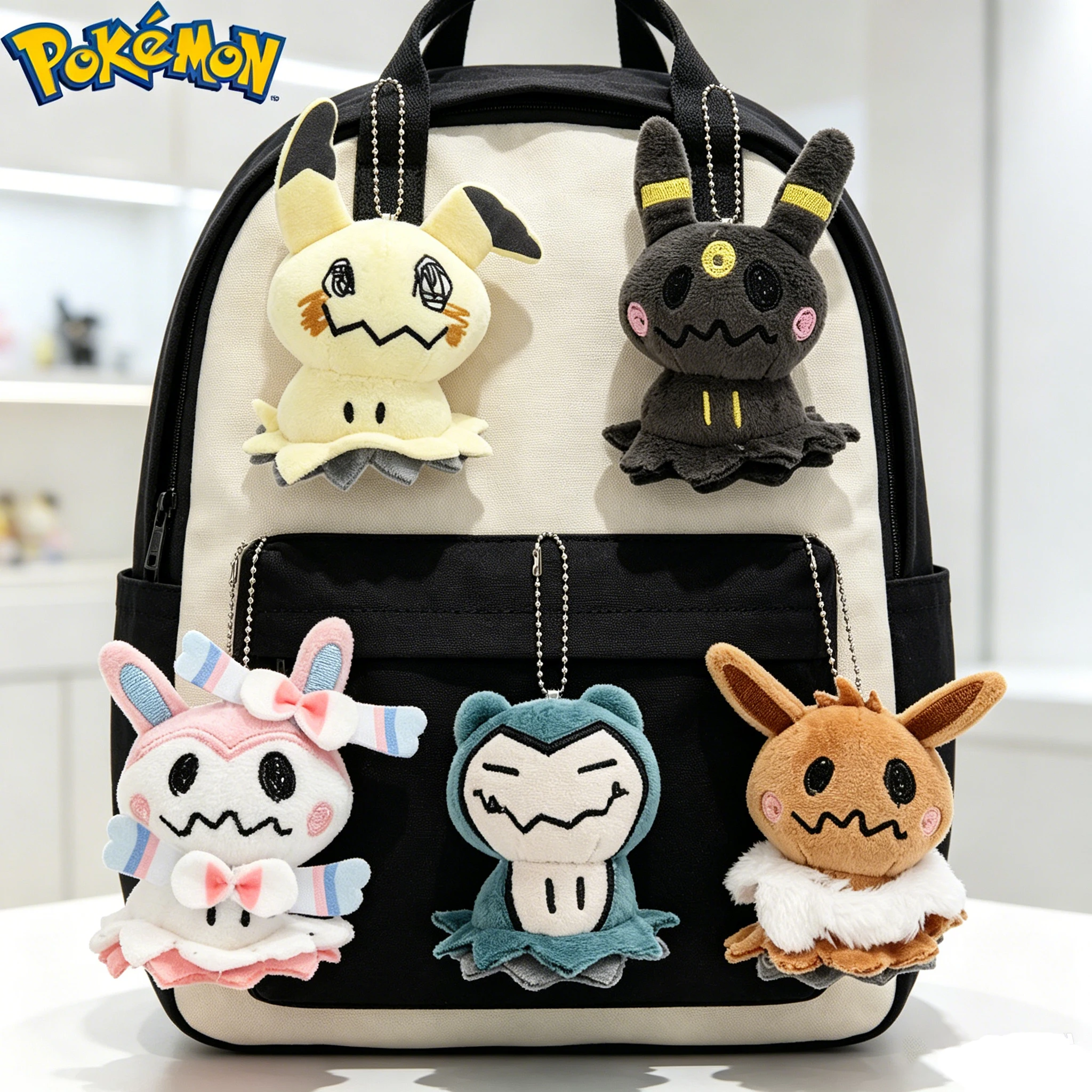 Фото Набор плюшевых игрушек Bandai Pokemon Mimikyu Transform Eevee, 9 стилей: Sylveon, Espeon, Umbreon, Vaporeon, Jolteon, Flareon, Leafeon, мягкие игрушки в подарок №2