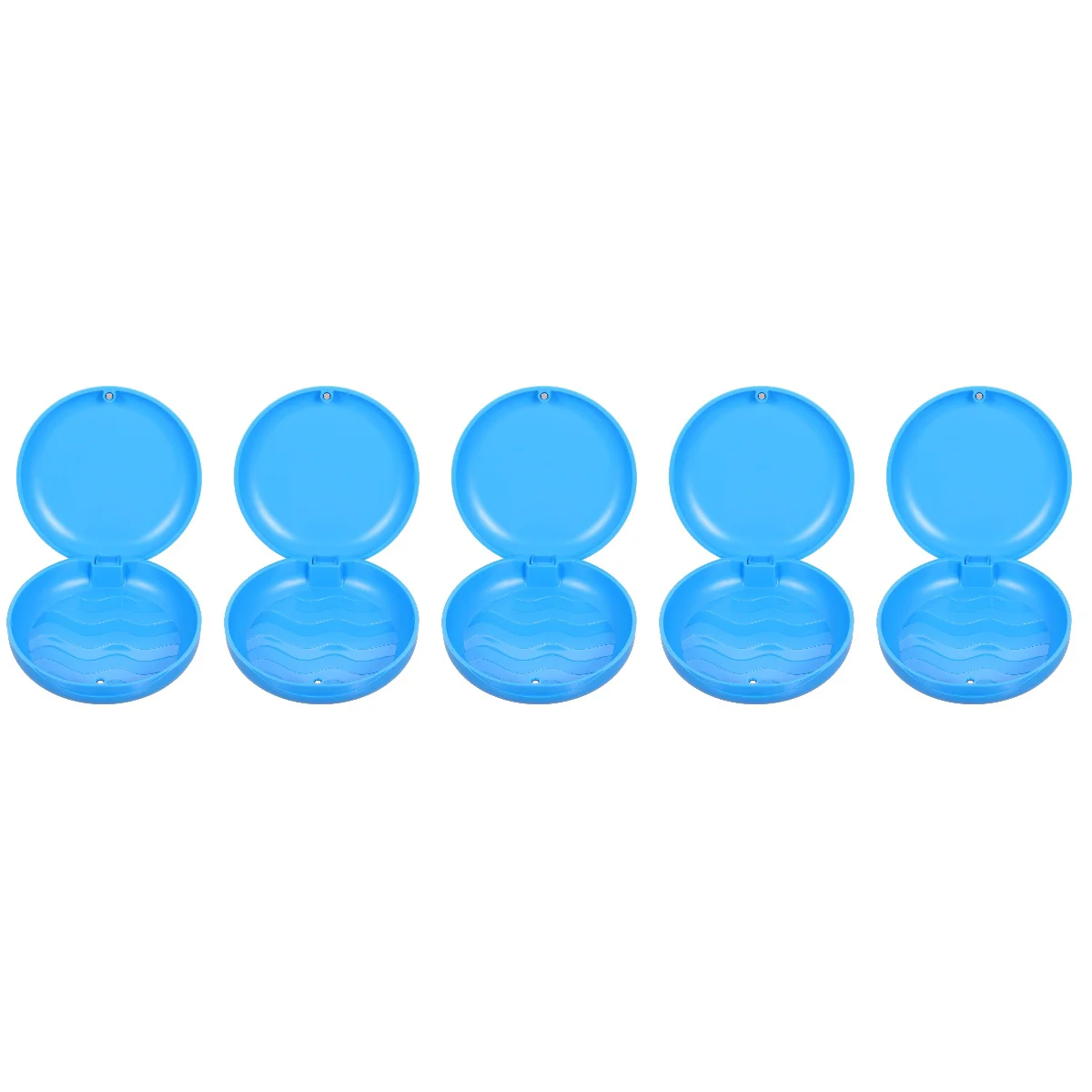 

5pcs Outdoor Dentures Storage Box Tooth Socket Plastic Case Mouth Guard Container