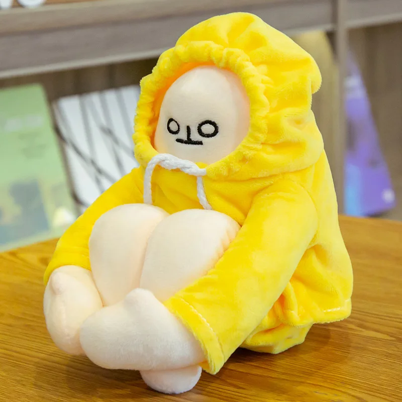 

18-65cm Cartoon WOONGJANG Dolls Yellow Banana Man Plush Toys Korea Popular Appease Dolls kids Birthday Gifts for Children Baby