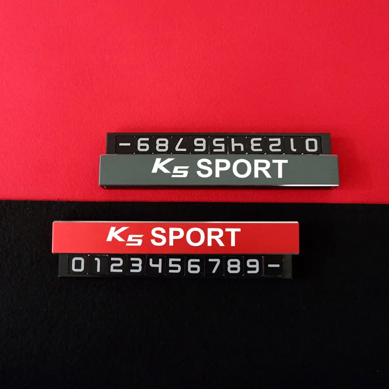 

Car Temporary Parking Card For Kia K5 Sport Phone Number Stop Sign For Kia Picanto Rio Ceed Sportage Cerato Soul Sorento K2 K5