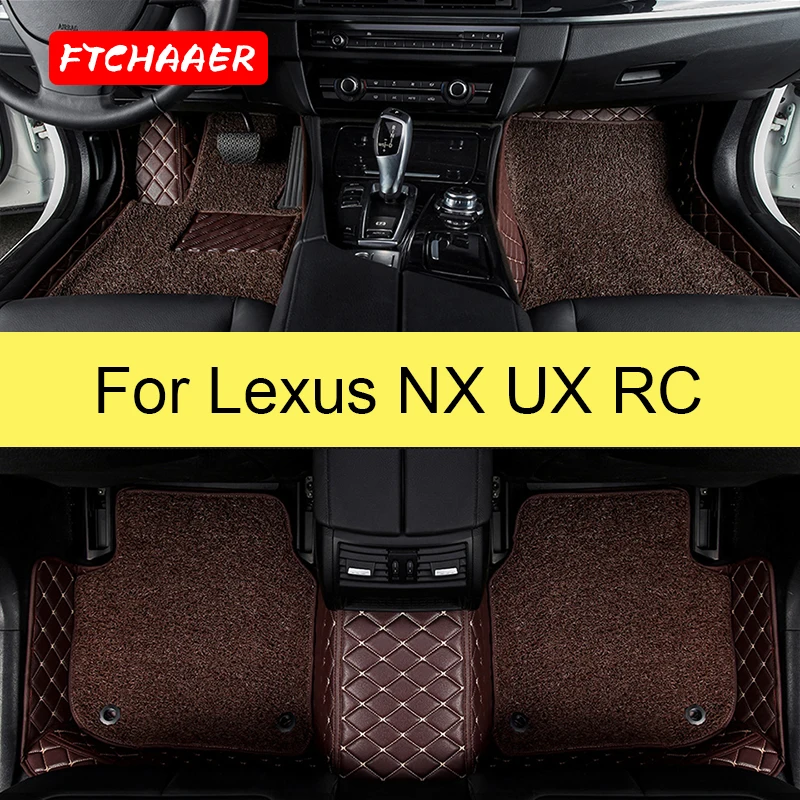 Ftchaaer Auto Vloermatten Voor Lexus Nx Ux Rc 200 200T 300H 300 250H Rcf RC350 Voet coche Accessoires Auto Tapijten