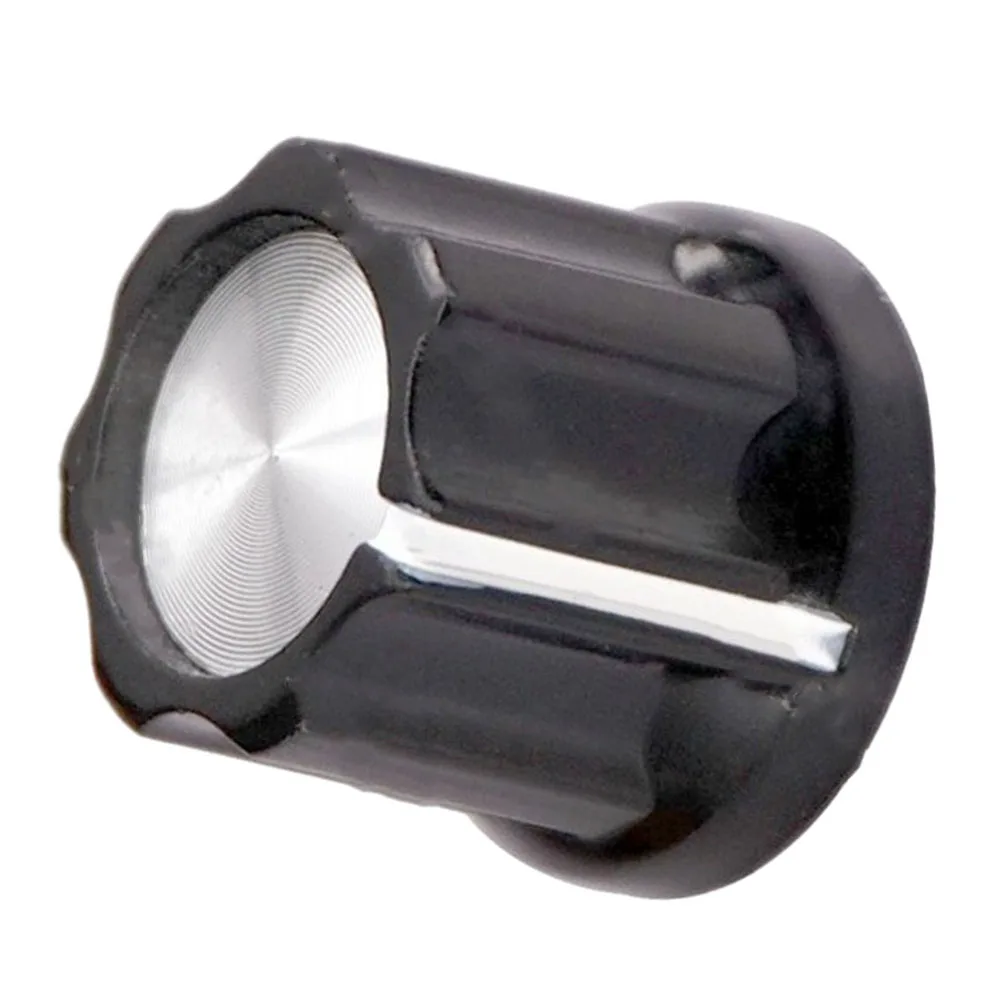 

10pcs D Type 6mm Shaft Hole Volume Control Potentiometer Knob Position Groove Parts For Guitar Bass Electric Guitar Accessories