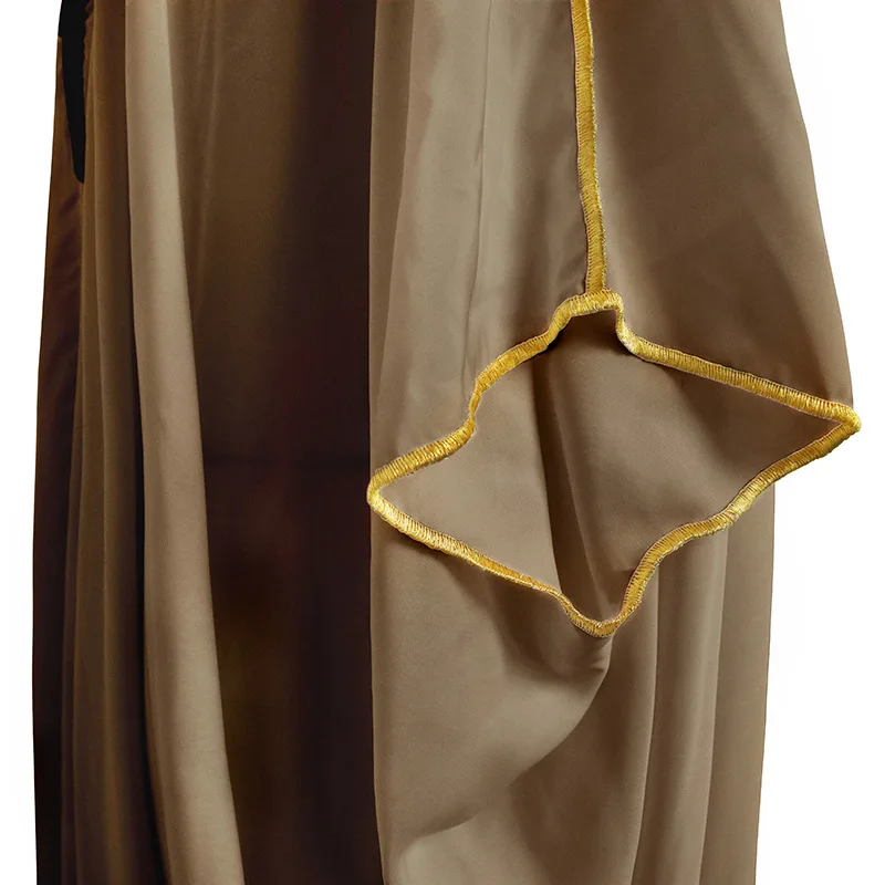 Мусульманский мужской марокканский халат однотонный открытый Абая кафтан