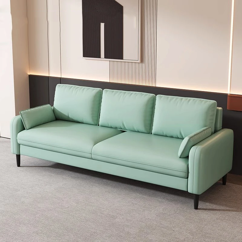 Расслабляющий квадратный скандинавский диван для женщин 3 места напольные