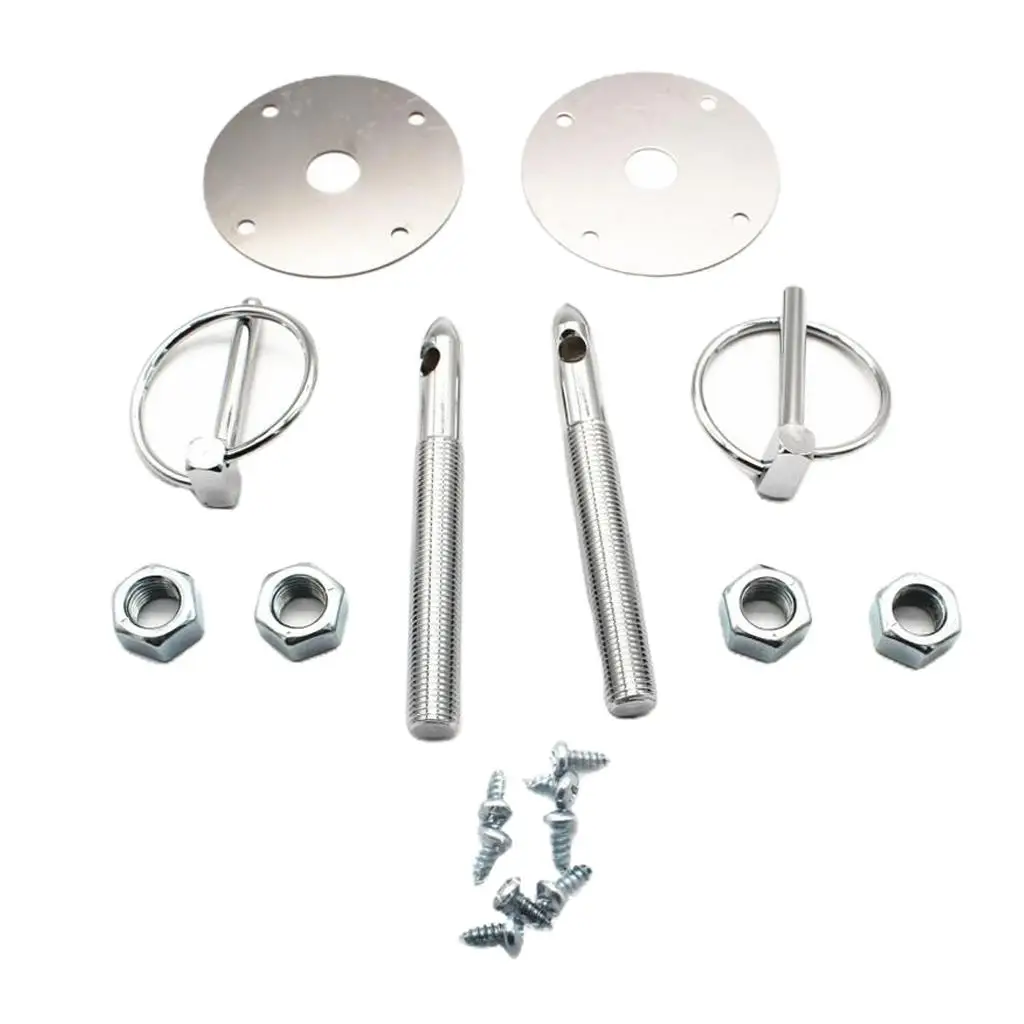 

Car Engine Hood Latch Pin Set Bonnet Hardware For Ford