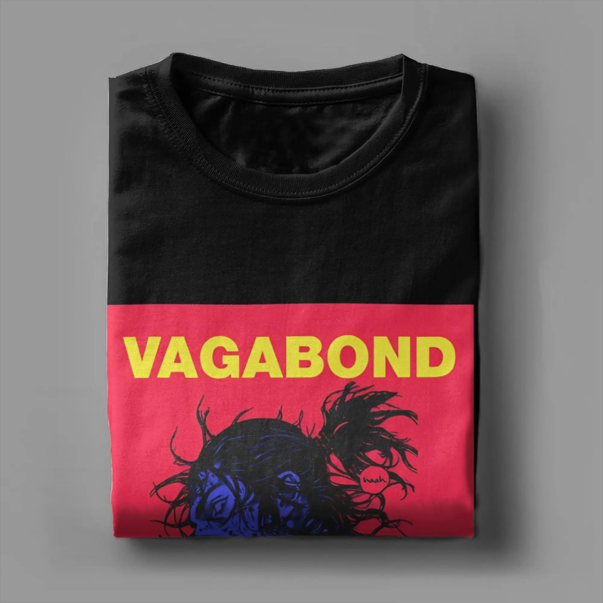 Фото Эстетичная классическая футболка Vagabond Ronin из 100% хлопка, футболки для мужчин №3
