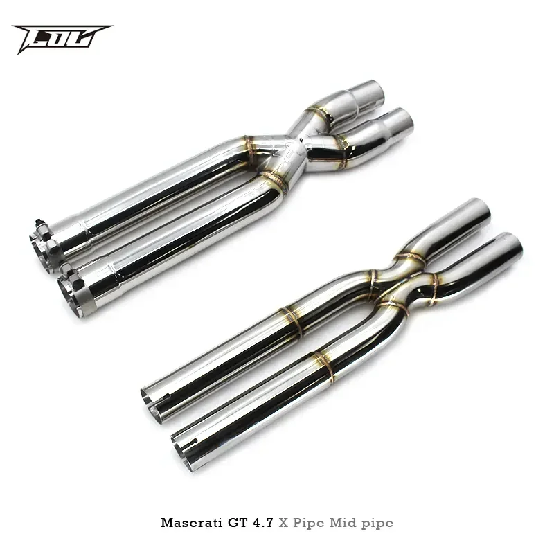 Секционные трубы с высоким потоком выхлопная труба катализатором для Maserati Gran