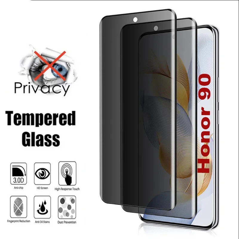 Фото Защитная пленка из закаленного стекла для VIVO X Fold 3 5 X100 Ultra X300 X200 Pro, антишпионская, с полным покрытием экрана №1