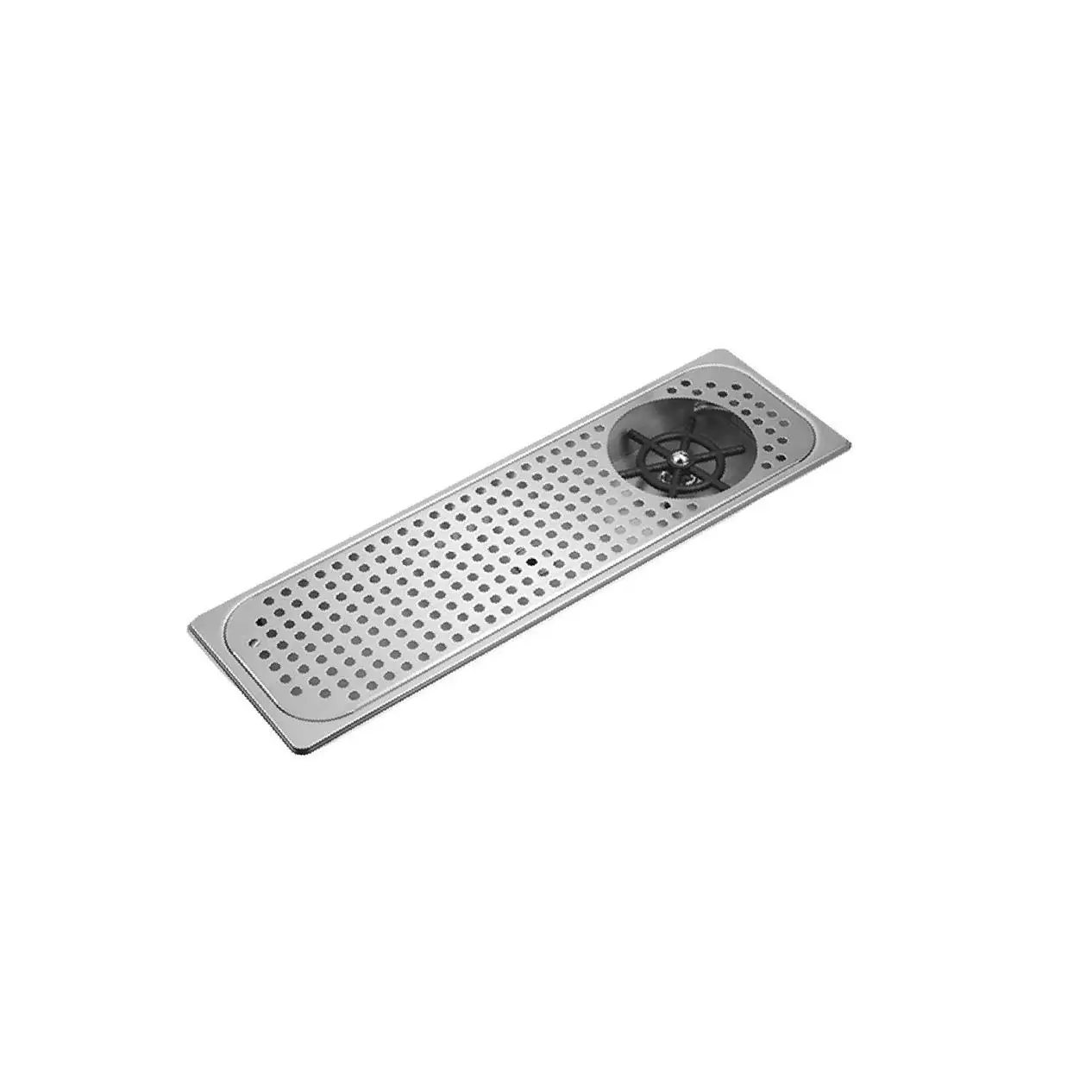 

Glass Rinser Washer with Drain Beer Cup Bar Coffee Pitcher Kitchen Black